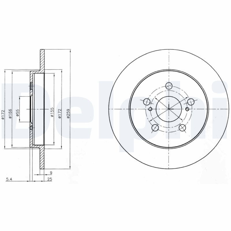 2x DELPHI Bremsscheibe