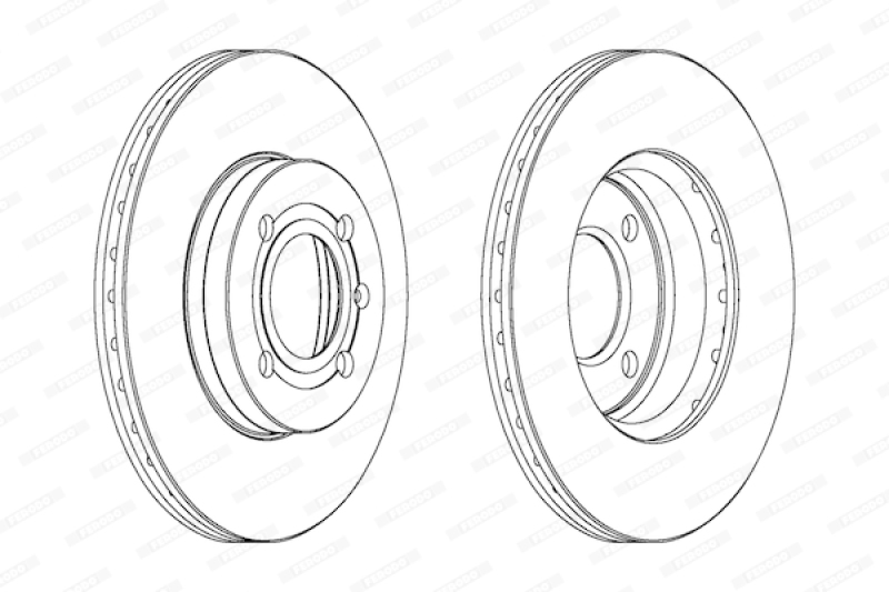 2x FERODO Bremsscheibe PREMIER Coat+ disc