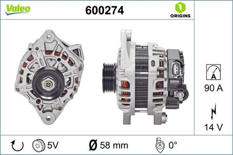 VALEO Alternator VALEO ORIGINS NEW