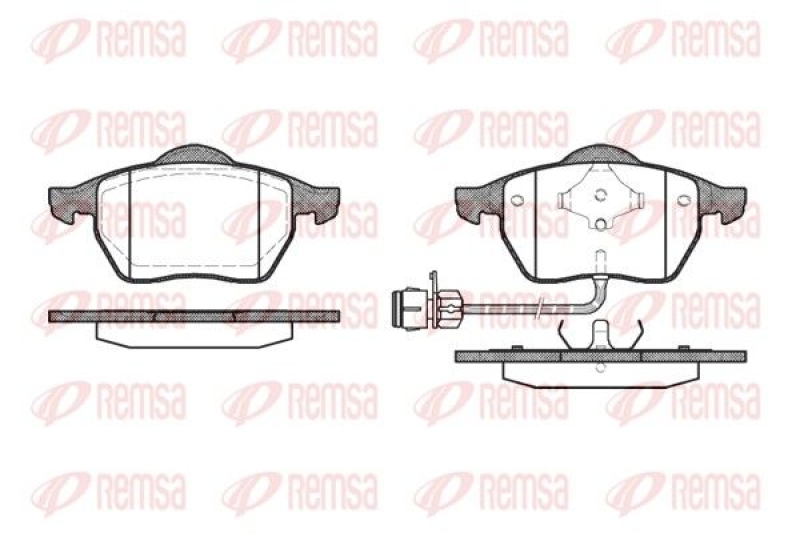 REMSA Brake Pad Set, disc brake