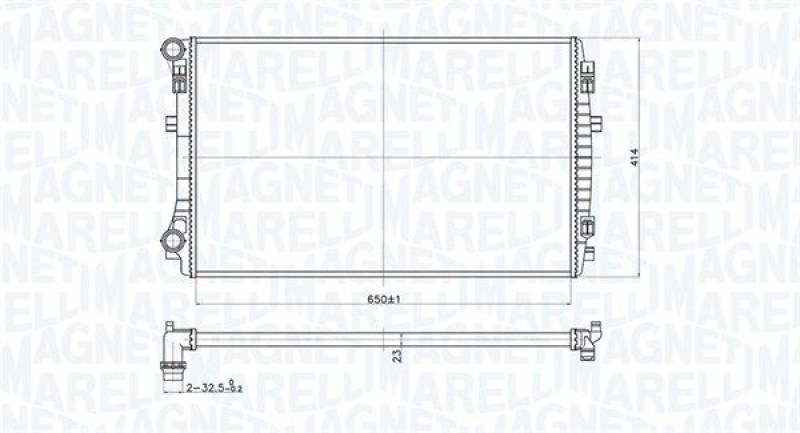 MAGNETI MARELLI Kühler, Motorkühlung