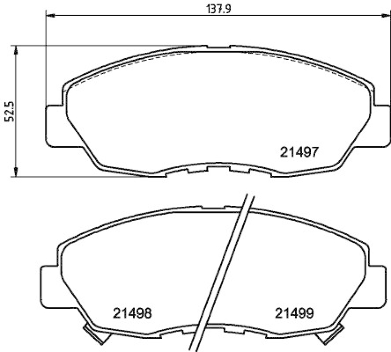 HELLA Brake Pad Set, disc brake