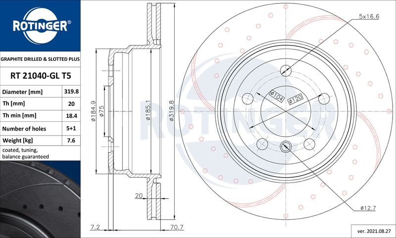 2x ROTINGER Bremsscheibe