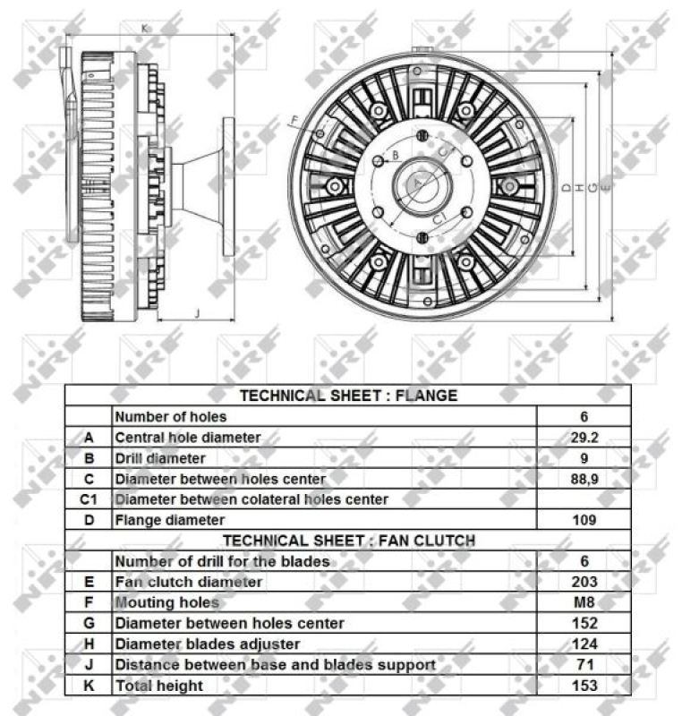 NRF Clutch, radiator fan