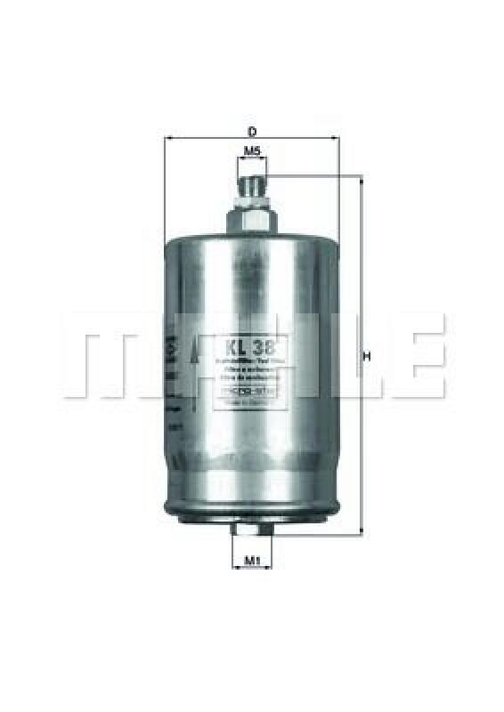 MAHLE Fuel filter