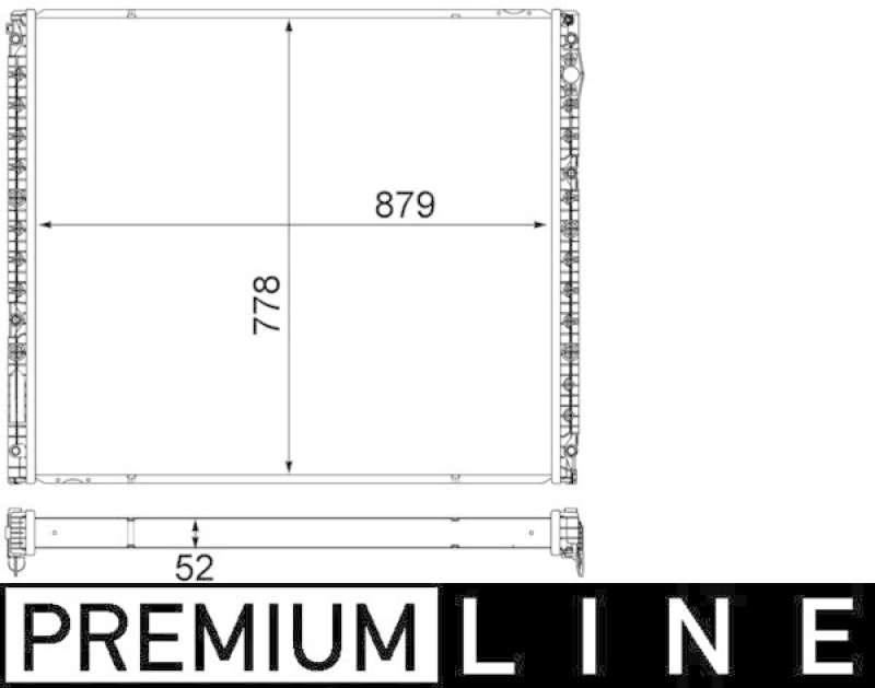 MAHLE Niedertemperaturk&uuml;hler, Ladeluftk&uuml;hler BEHR *** PREMIUM LINE ***