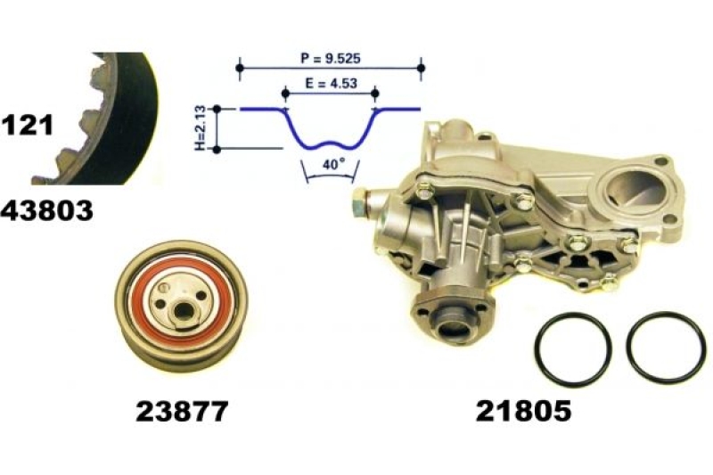 MAPCO Wasserpumpe + Zahnriemensatz