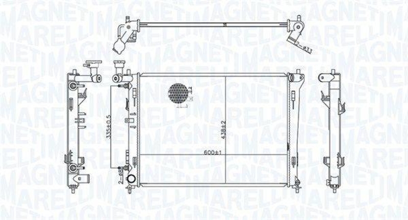 MAGNETI MARELLI Kühler, Motorkühlung