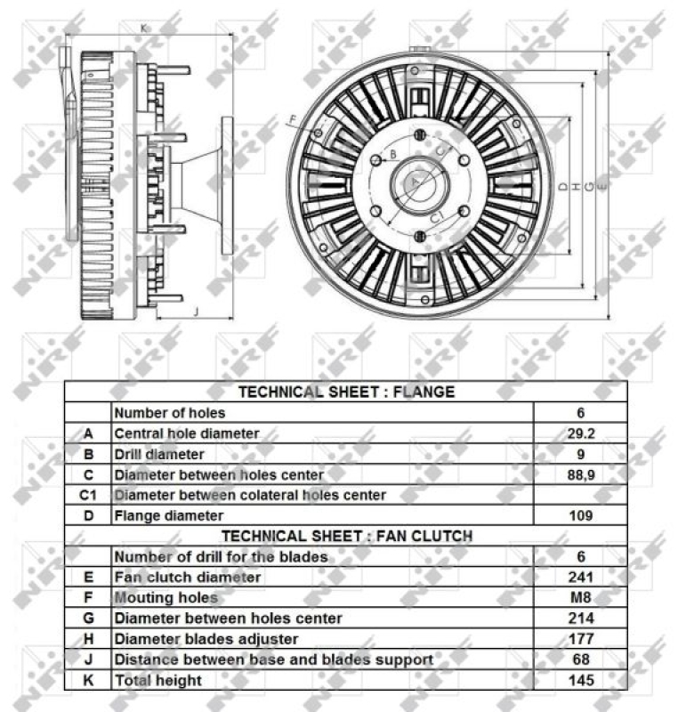 NRF Clutch, radiator fan