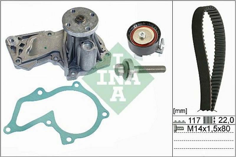 INA Water Pump & Timing Belt Set