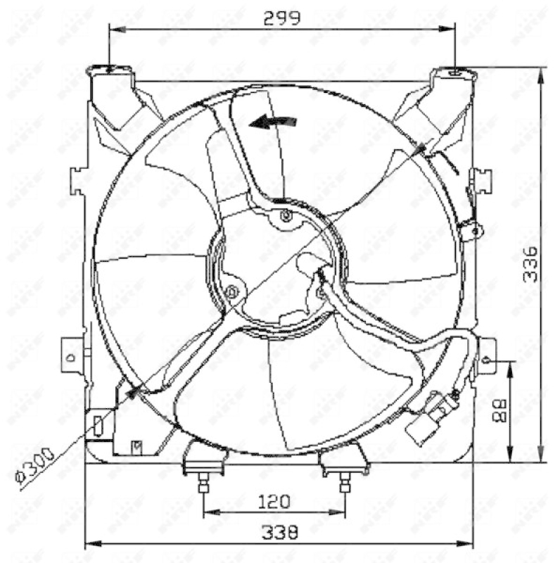 NRF Fan, radiator