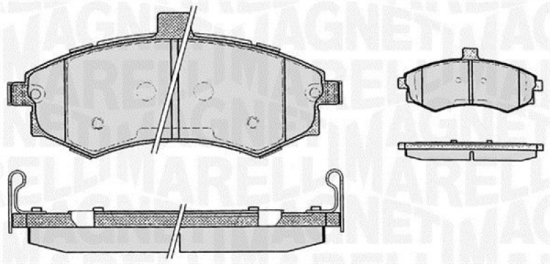 MAGNETI MARELLI Bremsbelagsatz, Scheibenbremse