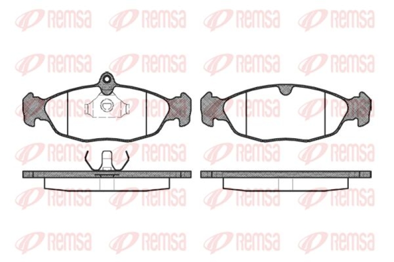 REMSA Brake Pad Set, disc brake