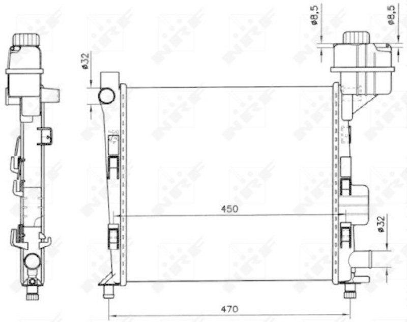 NRF Radiator, engine cooling