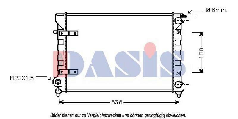 AKS DASIS Radiator, engine cooling