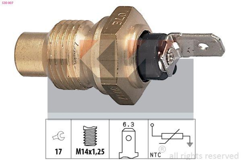 KW Sensor, K&uuml;hlmitteltemperatur Made in Italy - OE Equivalent