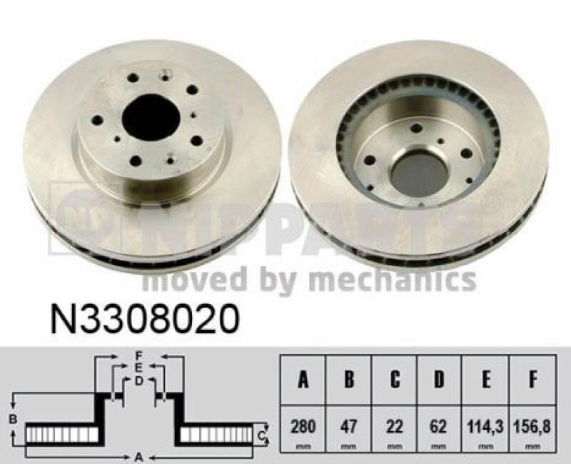 NIPPARTS Brake Disc