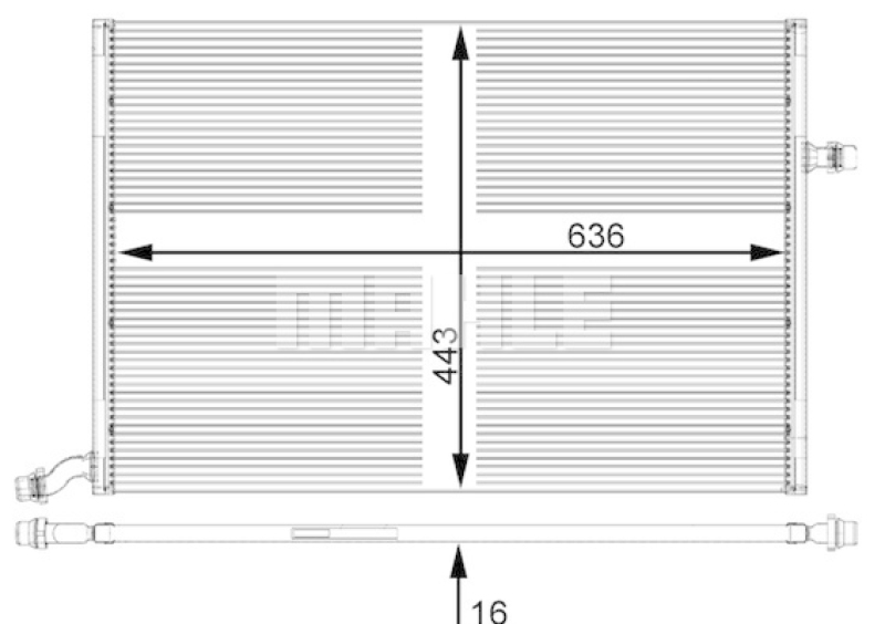 MAHLE Niedertemperaturkühler, Ladeluftkühler BEHR *** PREMIUM LINE ***