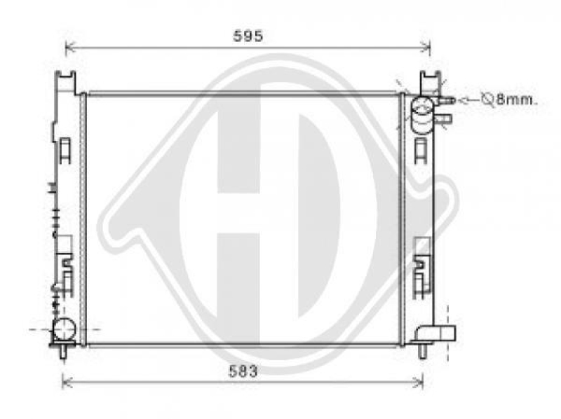 DIEDERICHS Radiator, engine cooling DIEDERICHS Climate