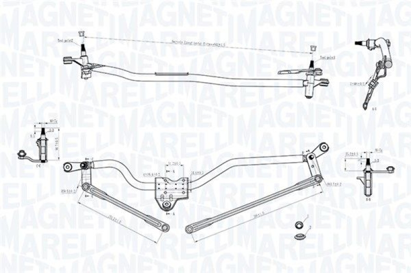 MAGNETI MARELLI Wischergest&auml;nge