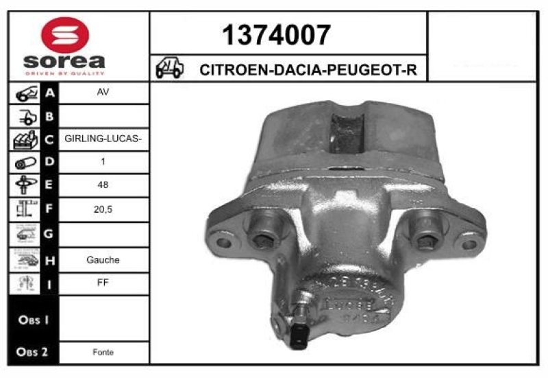 SNRA Brake Caliper