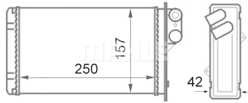 MAHLE Heat Exchanger, interior heating BEHR