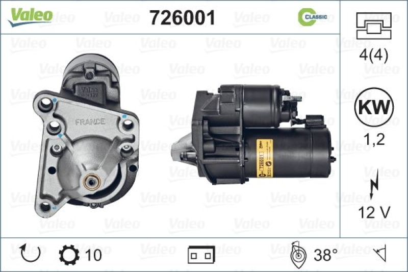 VALEO Starter REMANUFACTURED CLASSIC