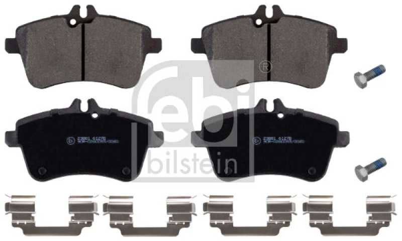 FEBI Bremsscheiben Ø288mm + Bremsbeläge vorne u.a. passend für Mercedes B-Klasse