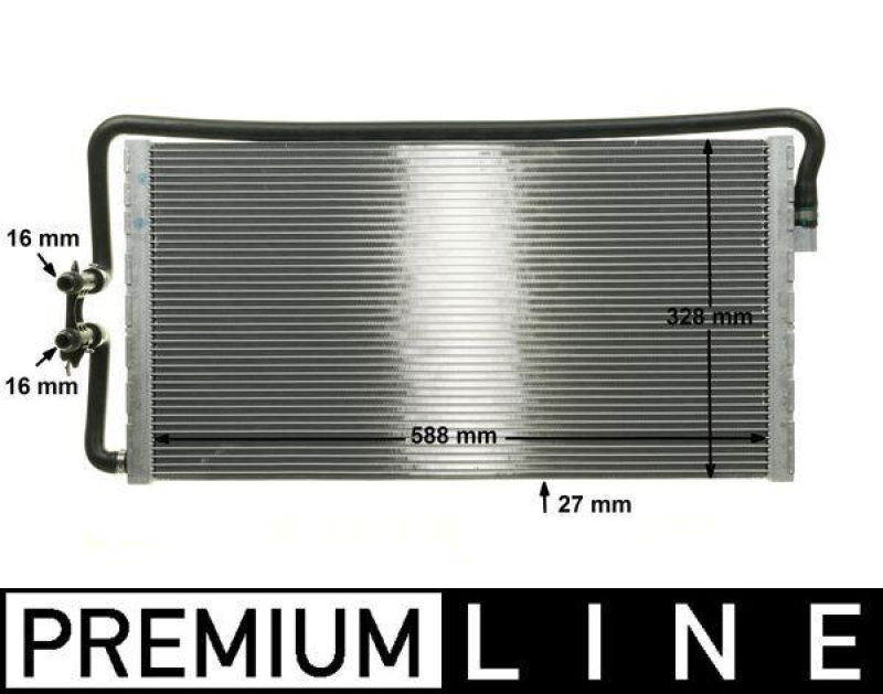 MAHLE Low Temperature Cooler, intercooler BEHR *** PREMIUM LINE ***