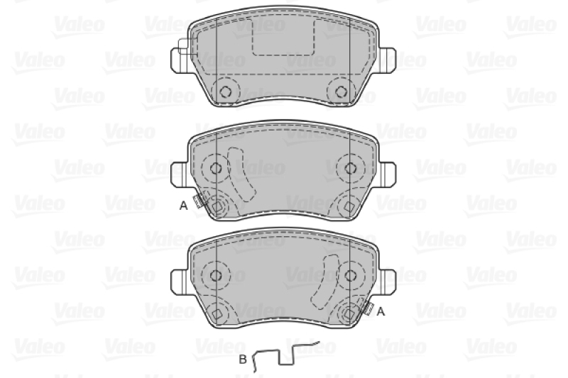 VALEO Brake Pad Set, disc brake