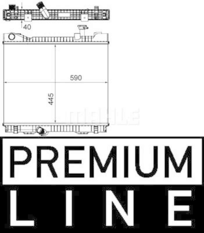 MAHLE Kühler, Motorkühlung PREMIUM LINE