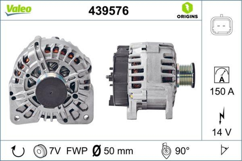 VALEO Alternator VALEO ORIGINS NEW