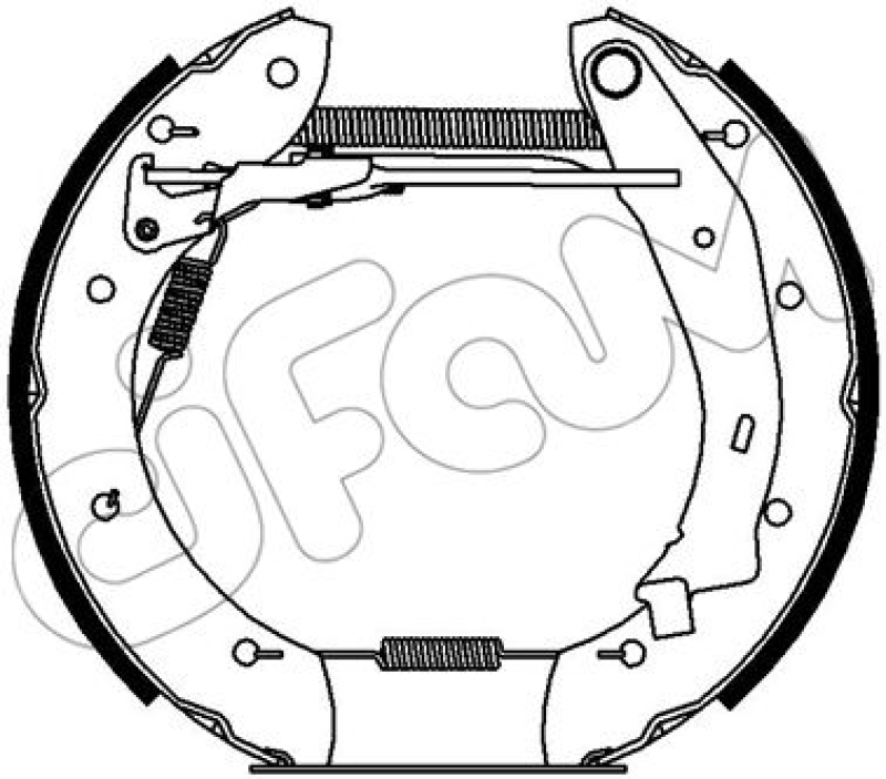 CIFAM Bremsbackensatz Vermontierter kit