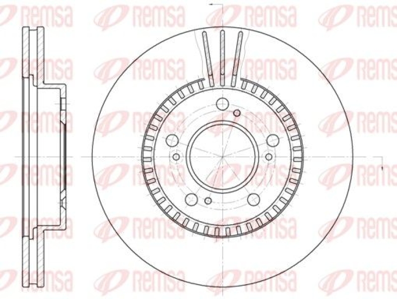 2x REMSA Brake Disc