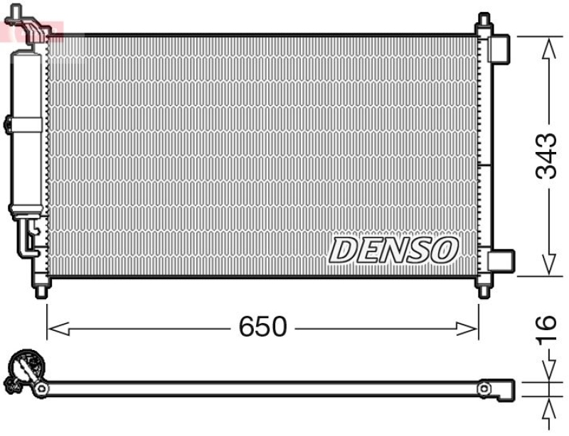 DENSO Kondensator, Klimaanlage