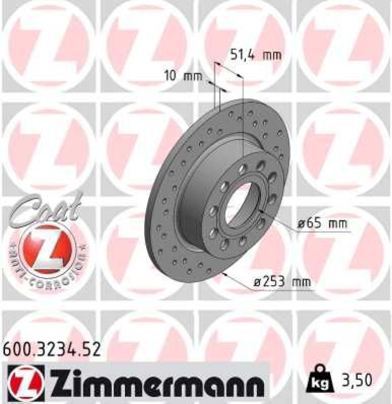 Zimmermann Sport Bremsscheiben + Zimmermann Bremsbeläge