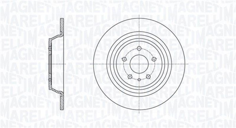 2x MAGNETI MARELLI Brake Disc