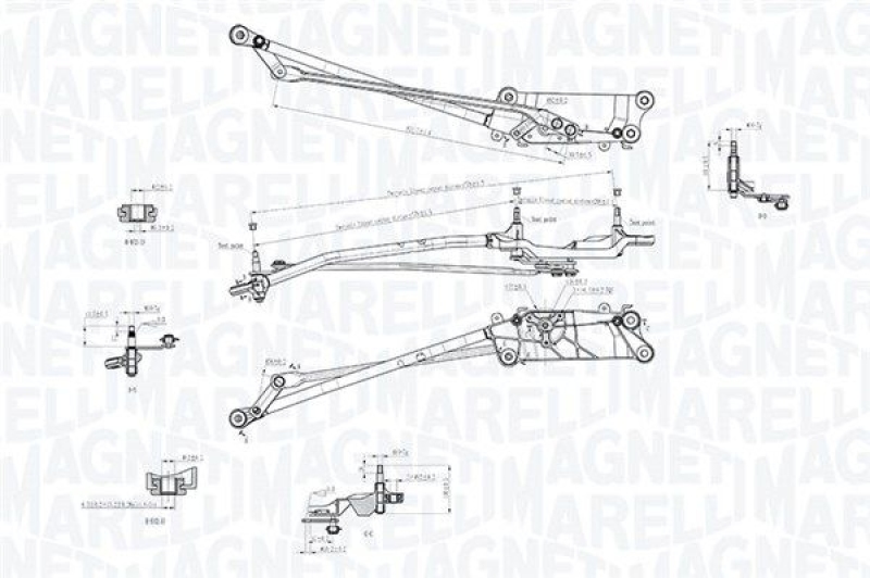 MAGNETI MARELLI Wischergestänge