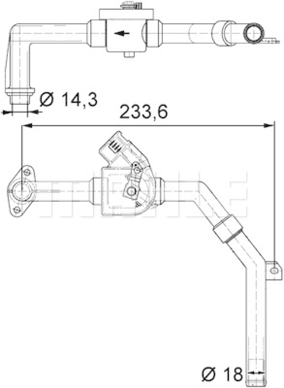 MAHLE Kühlmittelregelventil BEHR *** PREMIUM LINE ***