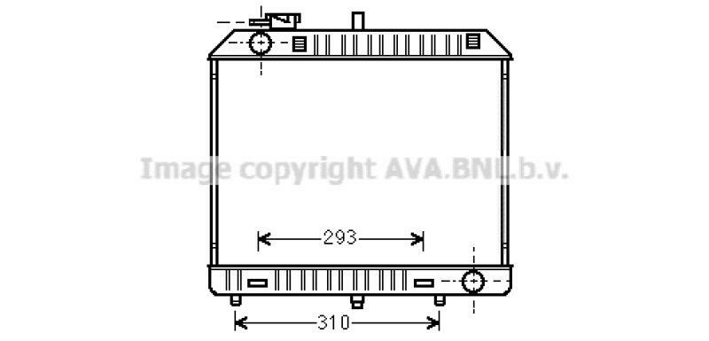 AVA QUALITY COOLING Radiator, engine cooling