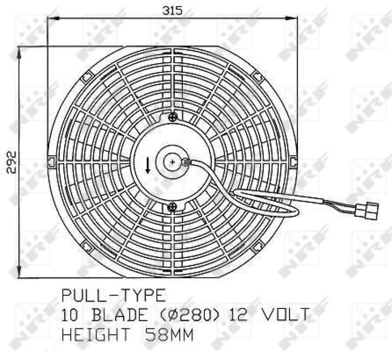 NRF Fan, radiator