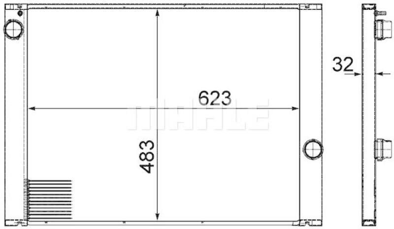 MAHLE Kühler, Motorkühlung BEHR *** PREMIUM LINE ***