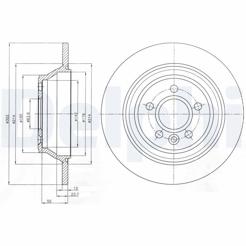 2x DELPHI Bremsscheibe