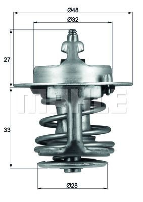 MAHLE Thermostat, coolant BEHR