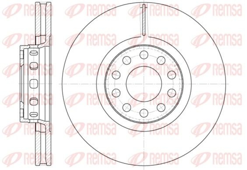 2x REMSA Brake Disc