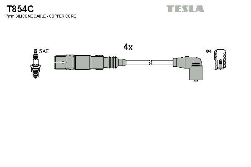 TESLA Zündleitungssatz