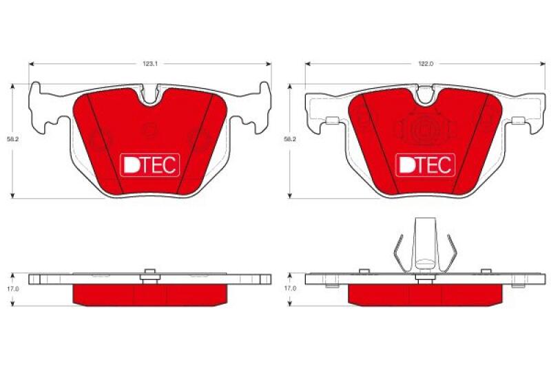 TRW Bremsbelagsatz, Scheibenbremse DTEC COTEC