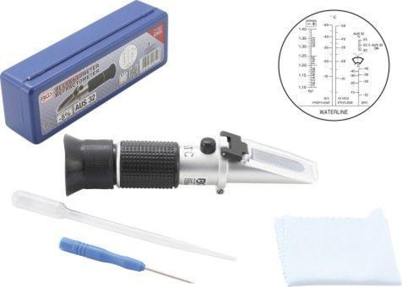 BGS Antifreeze-/Battery Acid Testing Unit (Refractometer)