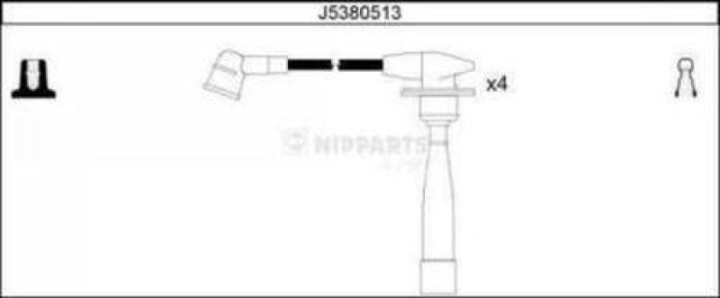 NIPPARTS Ignition Cable Kit