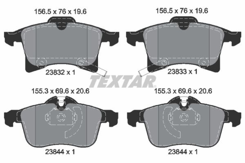 TEXTAR Brake Pad Set, disc brake epad